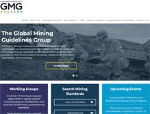 Tablet Screenshot of globalminingstandards.org
